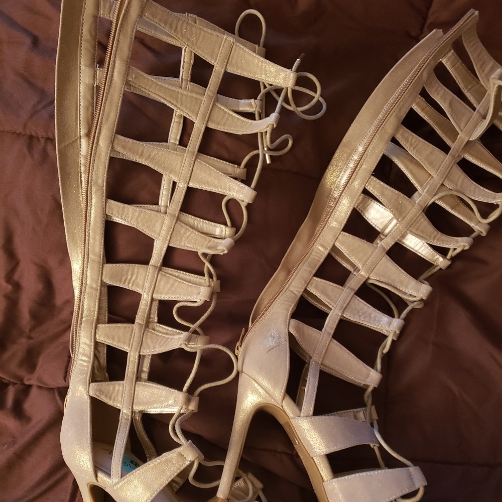 Strappy heels